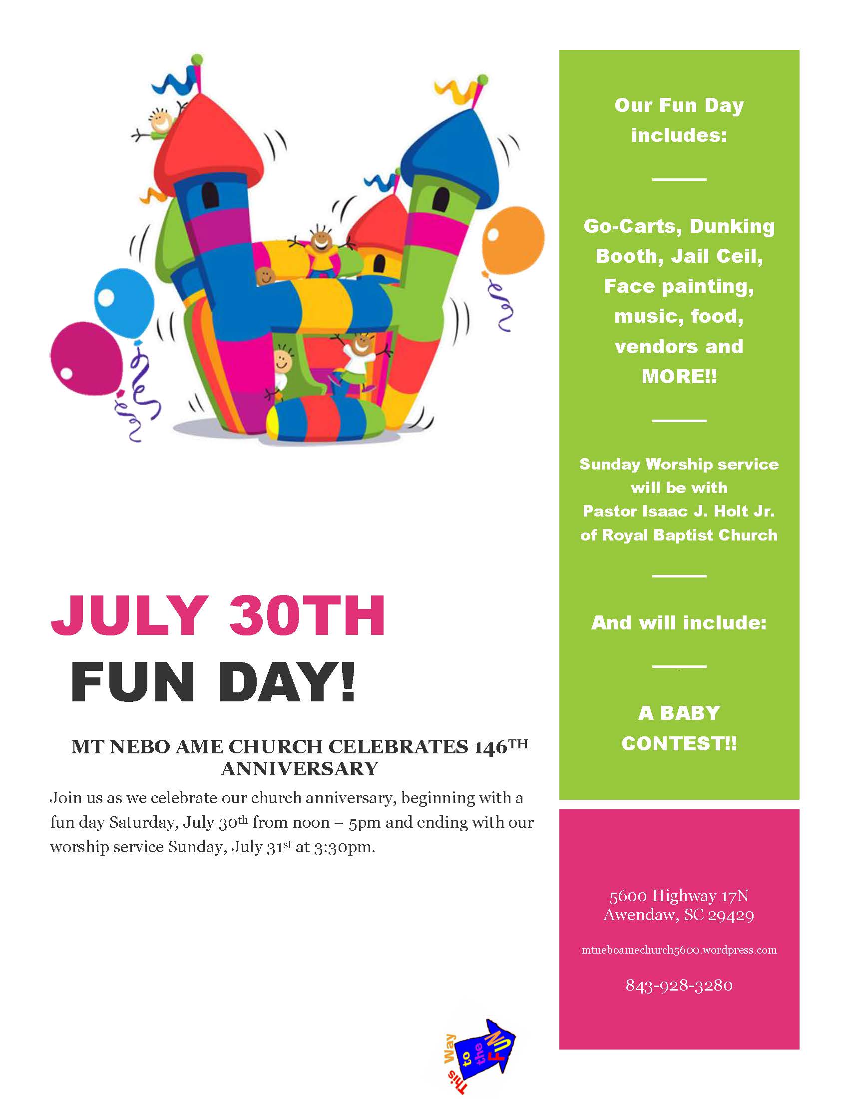 Church fun day flyer
