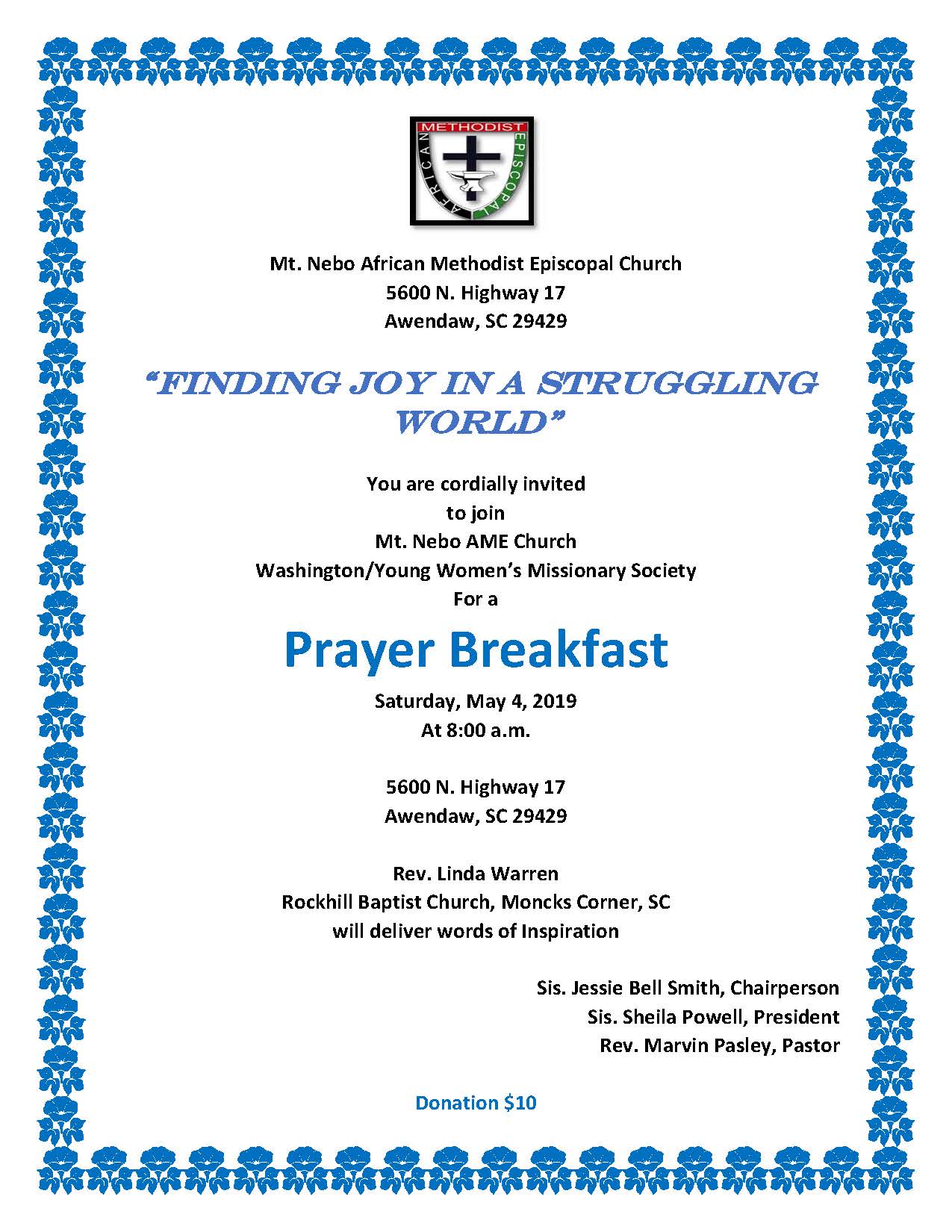 WMS prayer breakfast