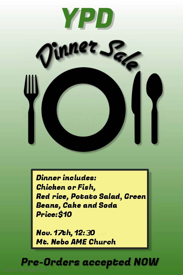 YPD Dinner sale flyer